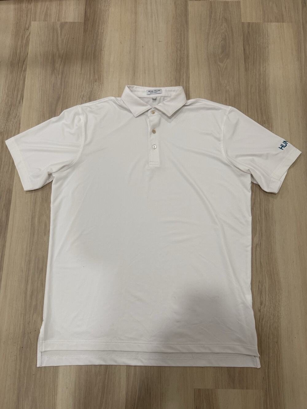 Peter Millar Summer Comfort Polo Men’s Size Large White Logo